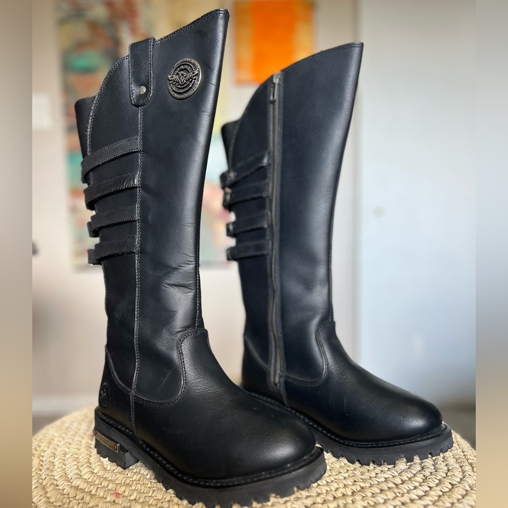 Milwaukee leather riding boot